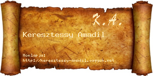 Keresztessy Amadil névjegykártya